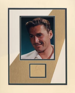 Errol Flynn autograph