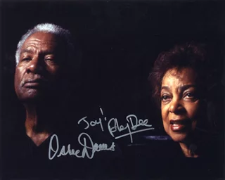 Ossie Davis & Ruby Dee autograph