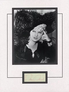 Mae West autograph