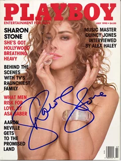 Sharon Stone autograph