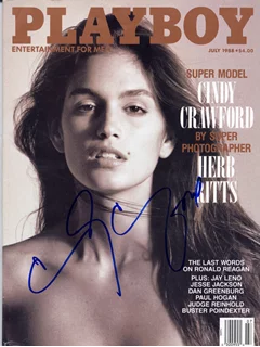 Cindy Crawford autograph