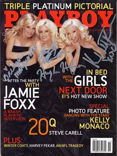 Playboy's Girls Next Door autograph