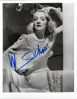 Marlene Dietrich autograph
