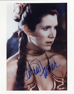 Carrie Fisher autograph
