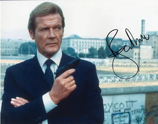Roger Moore autograph