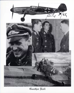 Gunther Rall autograph