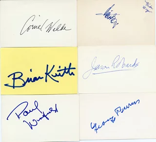Deceased Actor Signature Lot autograph
