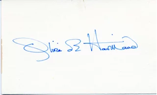 Olivia de Havilland autograph