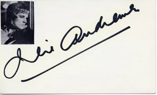 Julie Andrews autograph