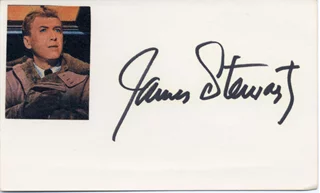 James Stewart autograph