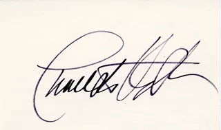Charlton Heston autograph