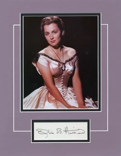 Olivia DeHavilland autograph