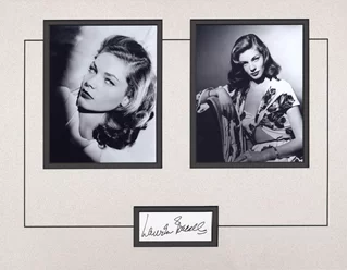 Lauren Bacall autograph