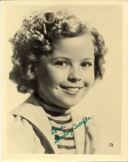 Shirley Temple autograph