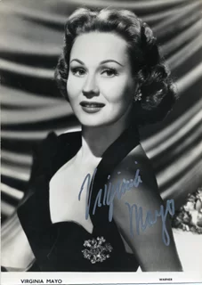Virginia Mayo autograph