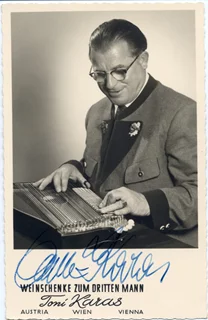 Anton Karas autograph
