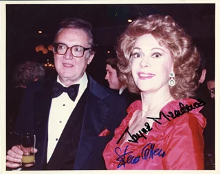 Steve Allen & Jayne Meadows autograph