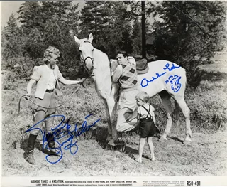 Blondie Takes A Vacation autograph