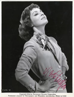 Viveca Lindfors autograph