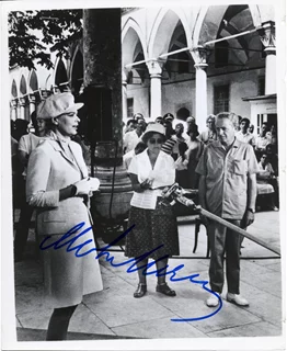 Melina Mercouri autograph