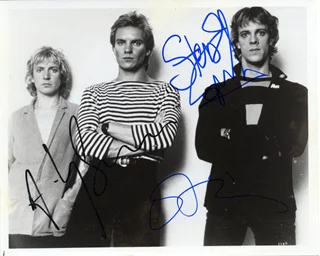 The Police autograph