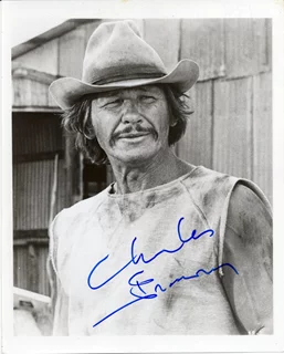 Charles Bronson autograph