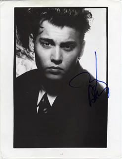 Johnny Depp autograph