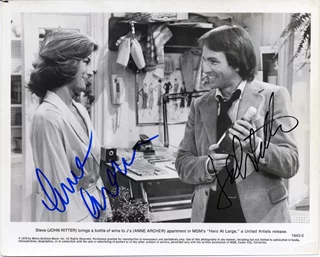 John Ritter & Anne Archer autograph