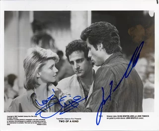 Olivia Newton-John & John Travolta autograph