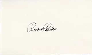 Rosa Parks autograph