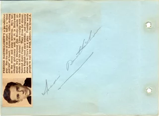 Freddie Bartholomew autograph