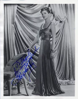 Myrna Loy autograph