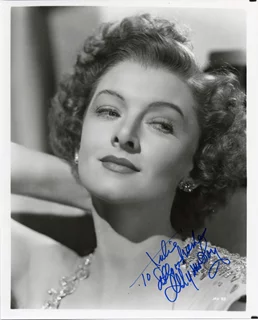 Myrna Loy autograph