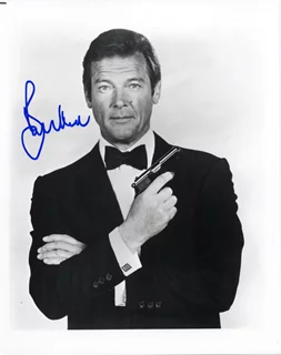 Roger Moore autograph