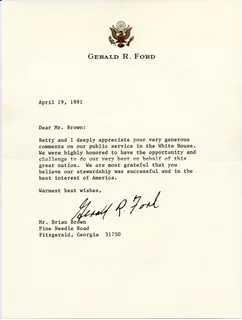 Gerald Ford autograph