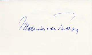 Maria Von Trapp autograph