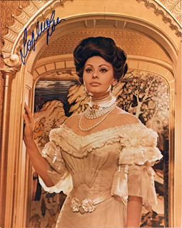 Sophia Loren autograph