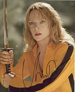 Uma Thurman autograph