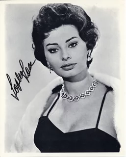 Sophia Loren autograph