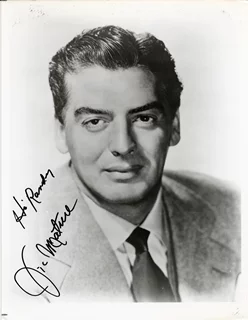 Victor Mature autograph