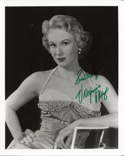 Virginia Mayo autograph