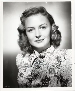 Donna Reed autograph