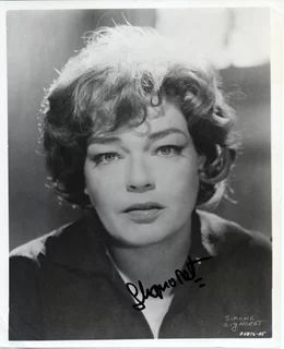 Simone Signoret autograph