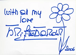 Brigitte Bardot autograph