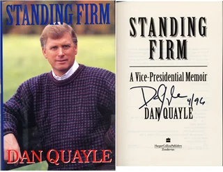 Dan Quayle autograph