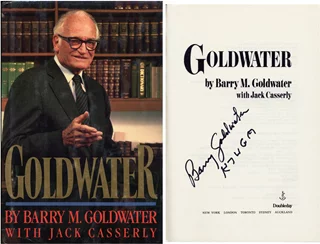 Barry Goldwater autograph