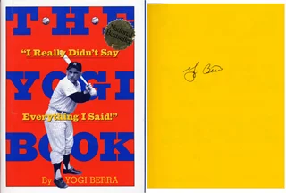 Yogi Berra autograph