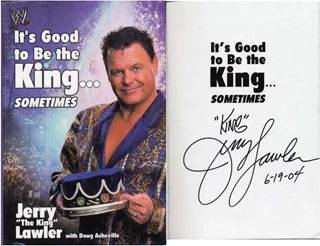 Jerry 'The King' Lawler autograph