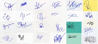 Musician Signature Lot autograph
