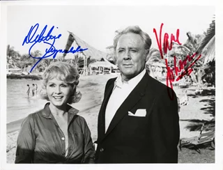 Debbie Reynolds & Van Johnson autograph